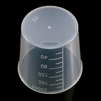 Amazon | 50個 プラスチック計量カップ 透明液体計量カップ 米計量